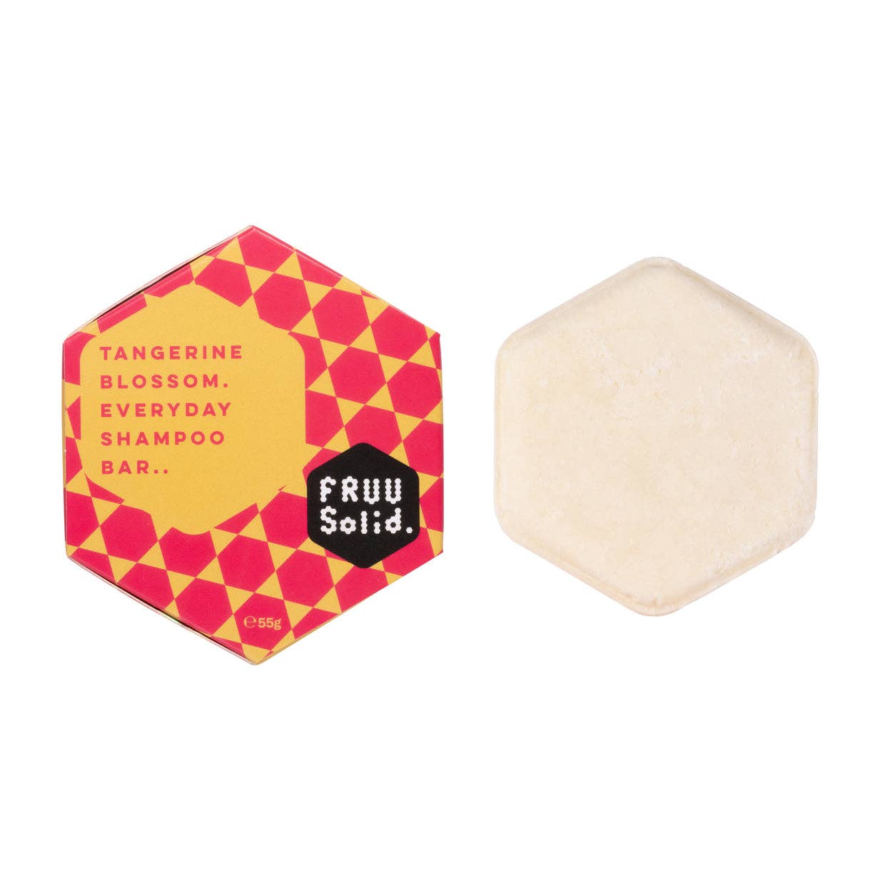 Fleur de mandarine FRUU. Barre de shampoing quotidienne.