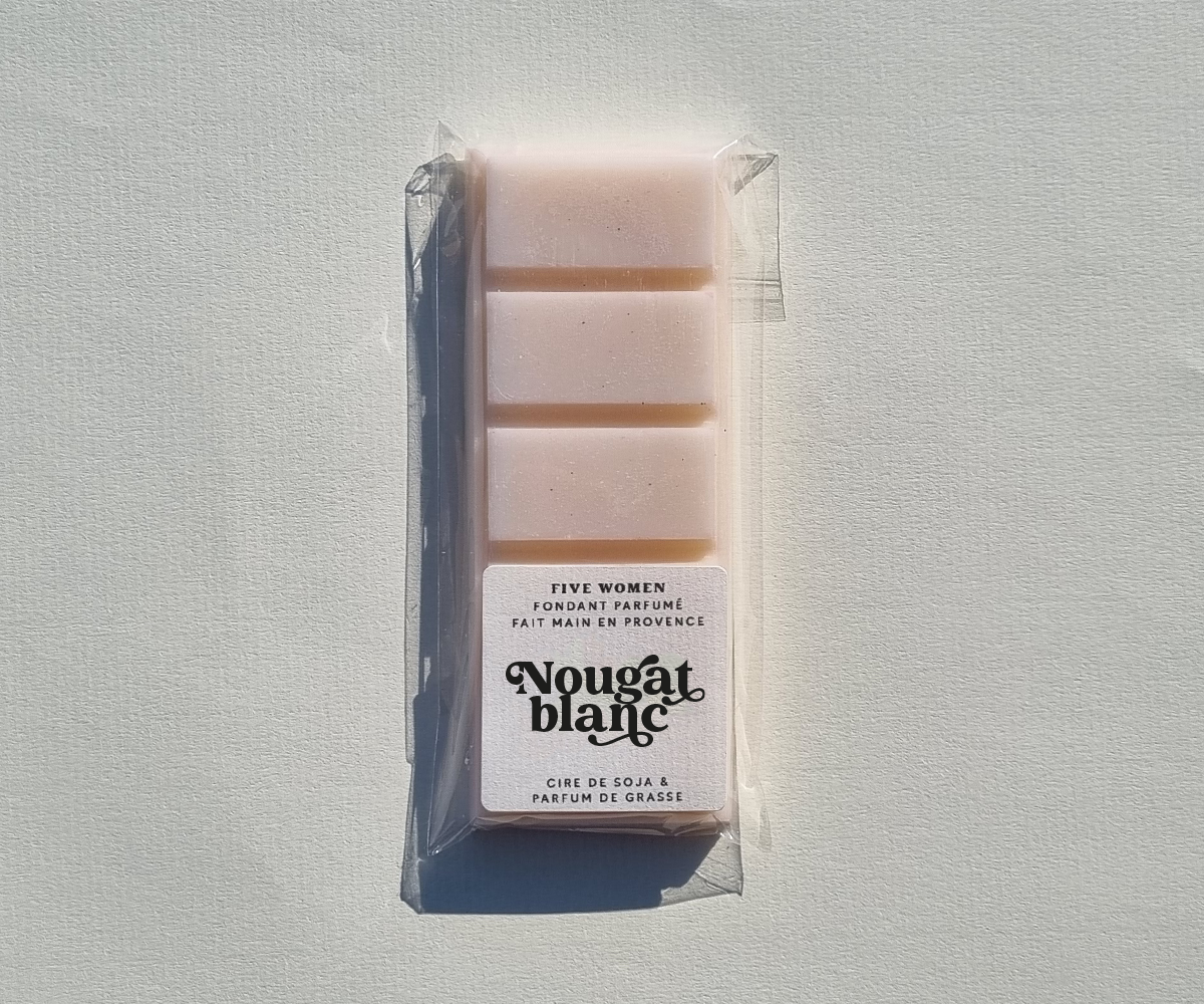 Tablette de cire parfumée Nougat blanc