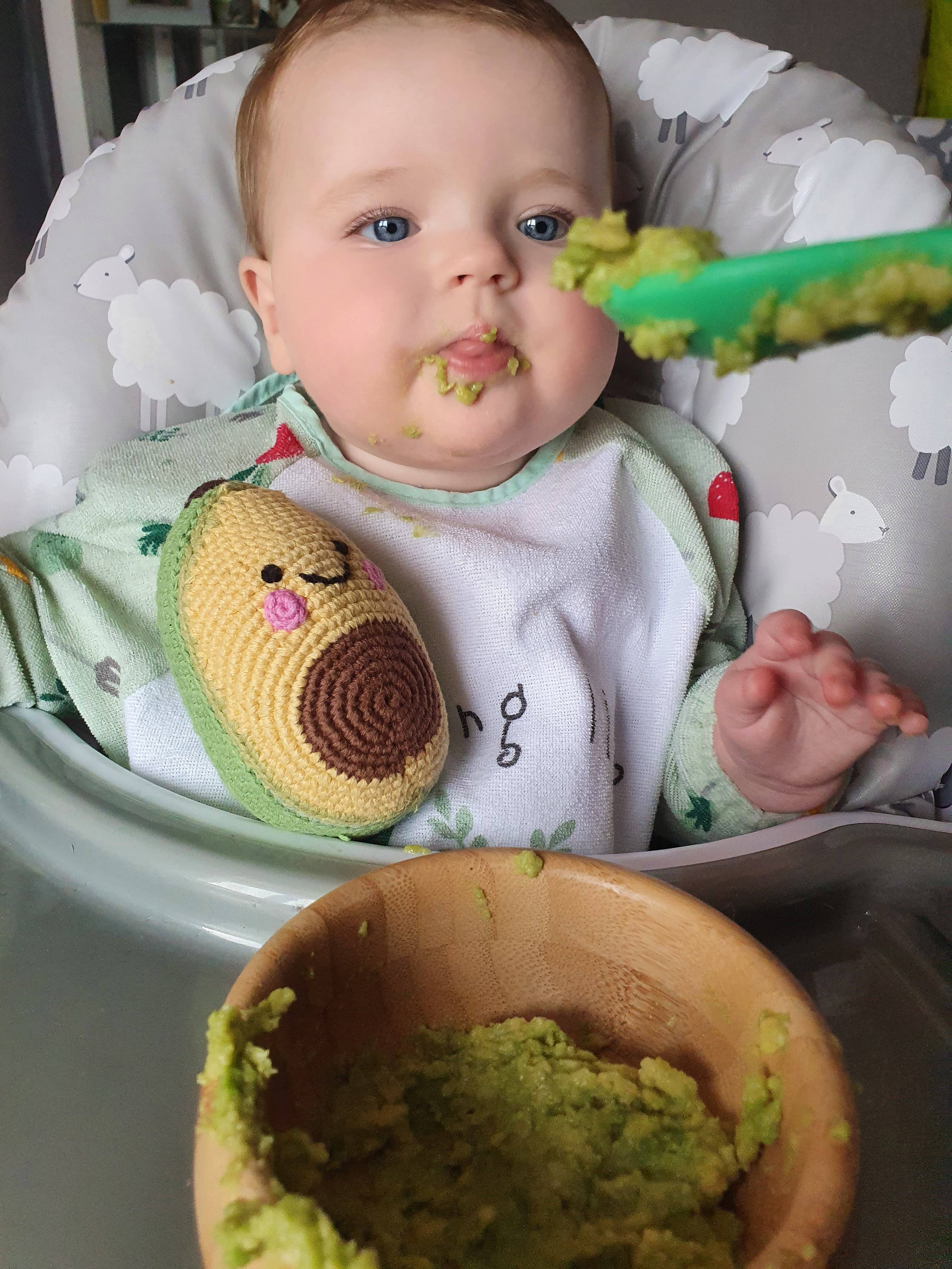 Hochet avocat amical pour bébé au crochet