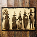 Plaque métallique Halloween Parade de Sorcières: 11 x 16 pouces