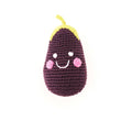Hochet amical aubergine jouet bébé crochet