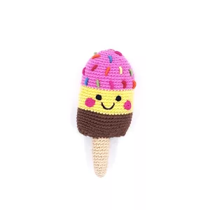 PEBBLECHILD - Hochet-Doudou crème glacée