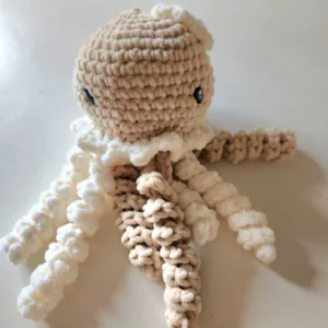 NATURALMARJORY - Pieuvre doudou poulpe peluche Blanc