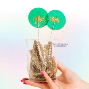SWEET CAROLINE CONFECTIONS – Sucette « Teal & Gold »