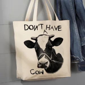 AVERY LANE GIFTS – Tote bag en toile « Don’t Have a Cow »