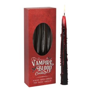 SOMETHING DIFFERENT – Lot de 8 bougies longues « Vampire Blood »