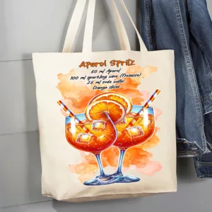 AVERY LANE GIFTS – Tote bag en toile Summer Cocktail Aperol Spritz
