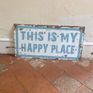 BRITISH METAL SIGNS – Plaque murale This Is My Happy Place